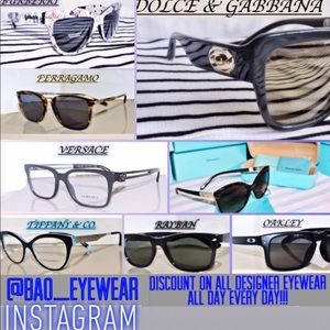 Discounts on designer eyewear all day everyday!!!